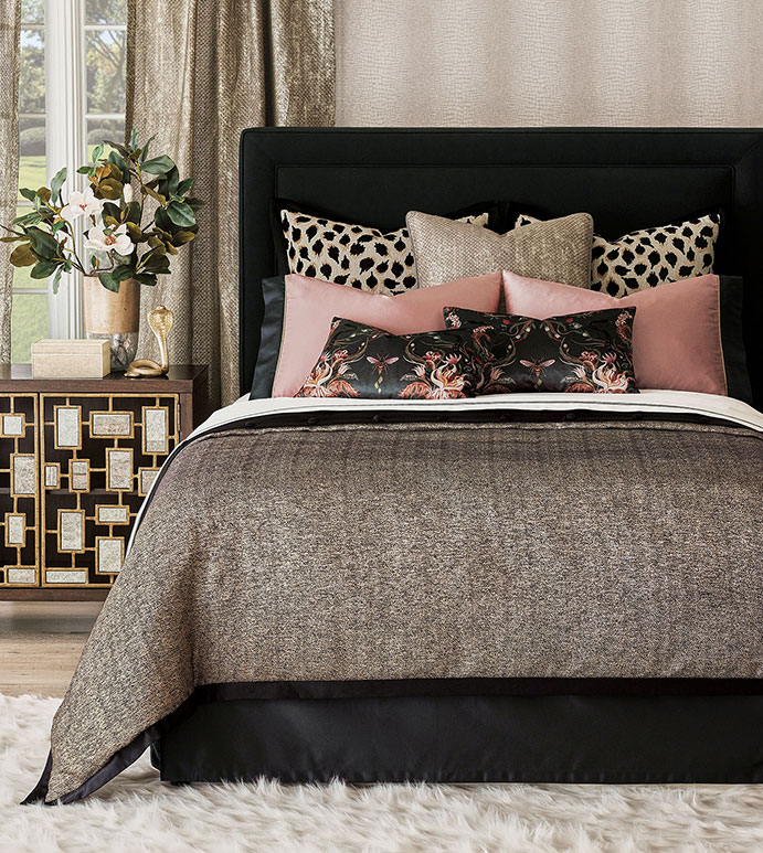 Custom bedding from Clark team designs.